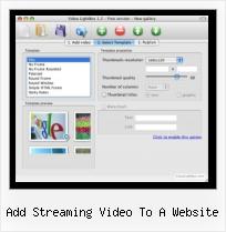 galeria de videos em flash add streaming video to a website