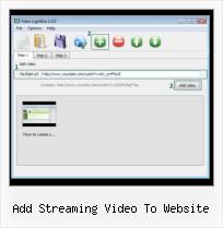 light window video add streaming video to website