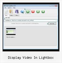 jquery albuns videos display video in lightbox