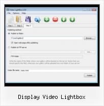 create clickable video with overlays display video lightbox
