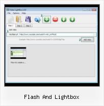 flex popup video effect flash and lightbox