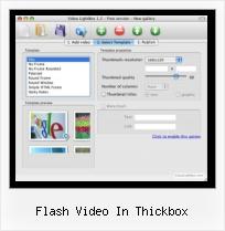 video thickbox flash video in thickbox