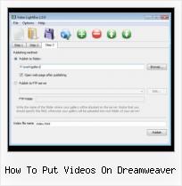 video lightbox avi how to put videos on dreamweaver