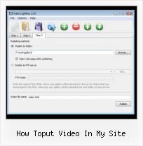 jquery video clip show how toput video in my site