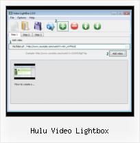 how to set up video lightbox hulu video lightbox