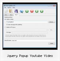 galeria de videos com jquery jquery popup youtube video