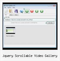 video light box scripts jquery scrollable video gallery