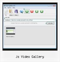 integrate flash video gallery js video gallery