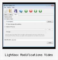 function video start lightbox modifications video