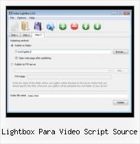 mootools for videos lightbox para video script source