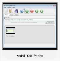 embedded video and lightbox and troubleshooting modal com video