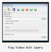 jquery album video play videos with jquery