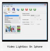 js video carousel video lightbox on iphone