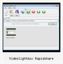 dnn video player widget videolightbox rapidshare