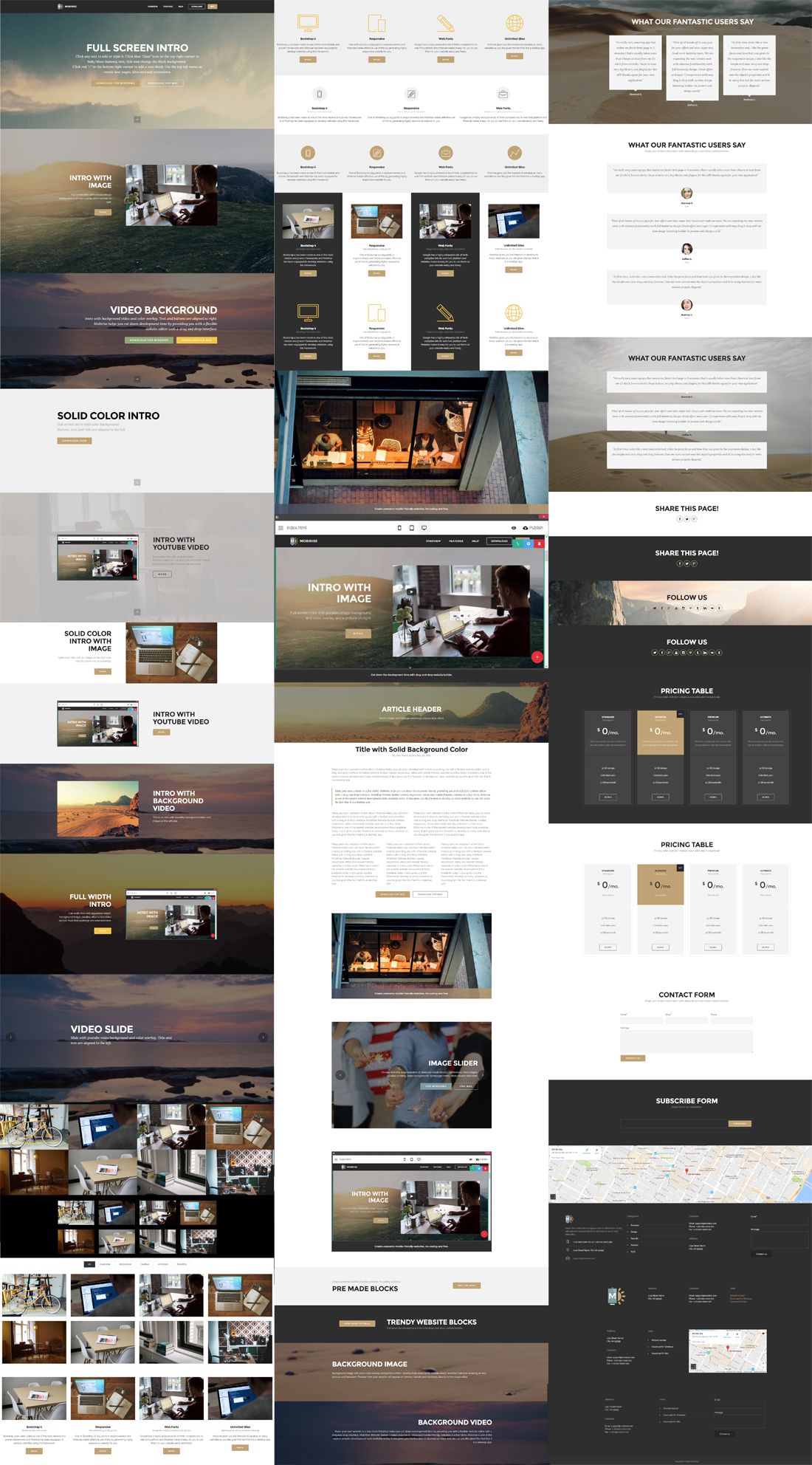 Mobile Website Template