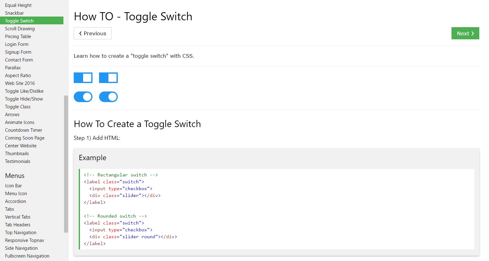  Effective ways to  establish Toggle Switch