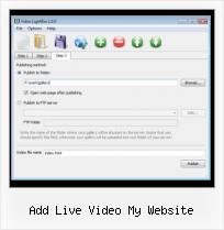 colocando videos no wordpress com jquery add live video my website