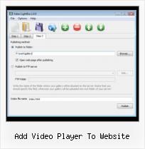 displaying phots on you tube video add video player to website