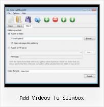 video popup in web browser add videos to slimbox