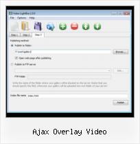 download video gallery in html javascript ajax overlay video