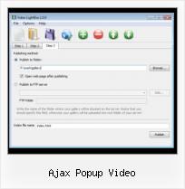 flash video player lightbox tutorial ajax popup video