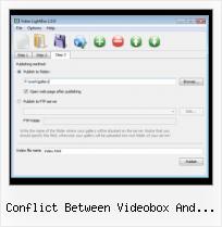 lightbox script how to video conflict between videobox and lightbox