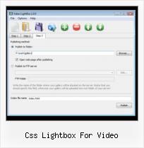 video album creator css lightbox for video