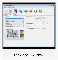 flash video player with galary style denvideo lightbox