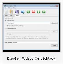 youtube video behind the lightbox display videos in lightbox