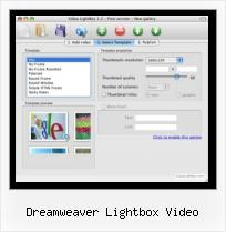 thickbox demo with video dreamweaver lightbox video