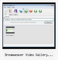lightbox does not video dreamweaver video gallery extension