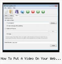 lightbox video player flash how to put a video on your web page