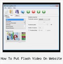 tagged video clip por how to put flash video on website