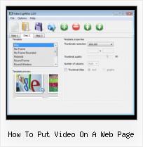 javascript gallery video how to put video on a web page