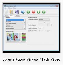 flash video player with litebox jquery popup window flash video