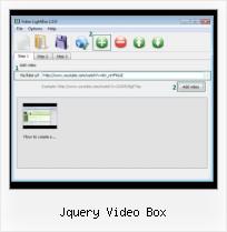 video flash gallery preview jquery video box
