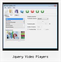 video box script jquery video players