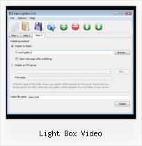 video playlist editor with widgets light box video