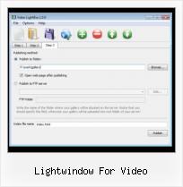 jquery light video box lightwindow for video