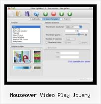 zenphoto video gallery mouseover video play jquery