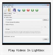 lightbox video or photo play videos in lightbox