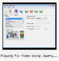 lightbox video player examples playing flv video using jquery popup