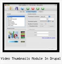 lightbox video html video thumbnails module in drupal