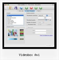 open video in lightbox videobox avi