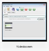 video gallery with thumbnails videoboxmen