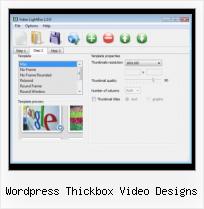 video gallery popup html5 wordpress thickbox video designs